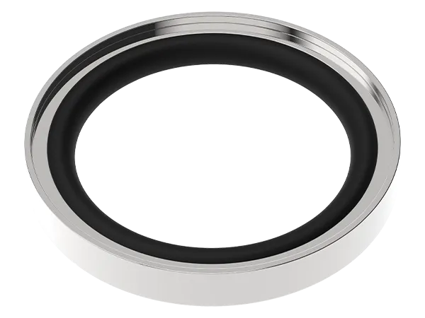 Produktfoto: KF-Außen-Zentrierring mit O-Ring für Vakuumflansche, gefertigt aus Edelstahl.