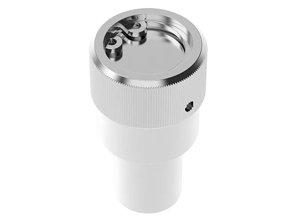 Produktfoto: Ventil Edelstahl zum Anschweißen mit gerändelter Mutter zum Belüften eines Vakuumsystems.