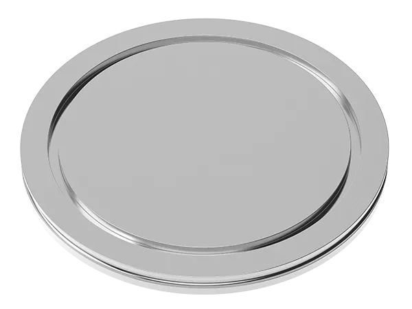 Product photo: Blind flange stainless steel ISO-K series DIN 28404 and ISO 1609.