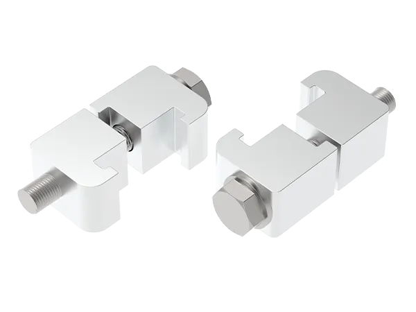 Produktfoto: Eine Aluminium-Klammerschraube zur Befestigung von ISO-K-Flanschen.