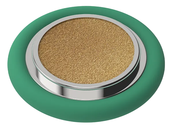 Produktfoto: KF-Zentrierring Edelstahl mit Dichtung und Sinterbronze.